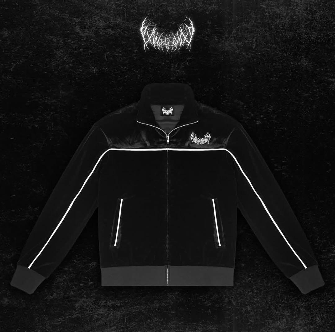 pxrgetrxxper 着用 yxngbratz ベロアジャケット Mブラック