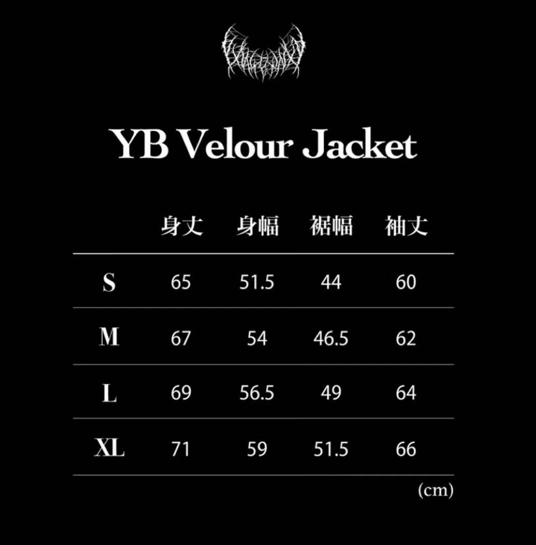 pxrgetrxxper 着用 yxngbratz ベロアジャケット Mブラック