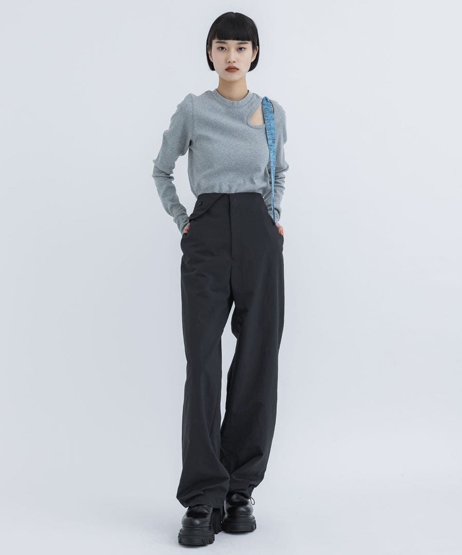 akaneutsunomiya パンツ ブラック テーパード