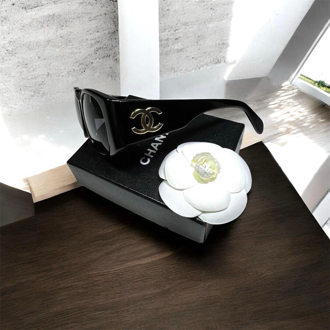 【美品✨】シャネル★サングラス★ブラック★ココマーク★ゴールド