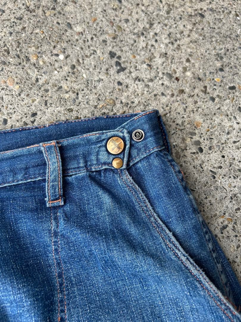 60s デニム ランチパンツ デニムパンツ ヴィンテージ 古着