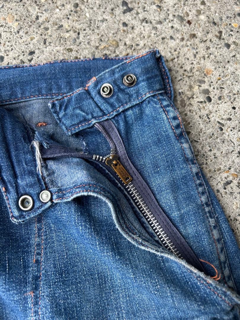 60s デニム ランチパンツ デニムパンツ ヴィンテージ 古着