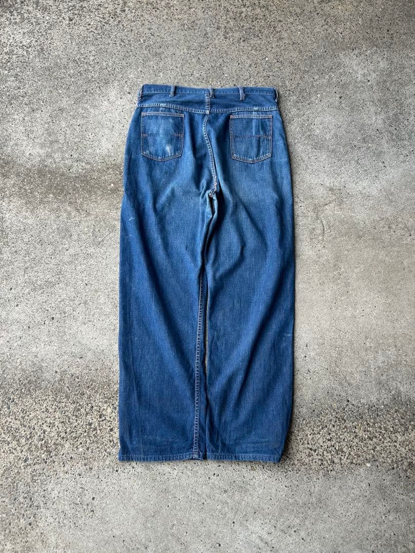 60s デニム ランチパンツ デニムパンツ ヴィンテージ 古着