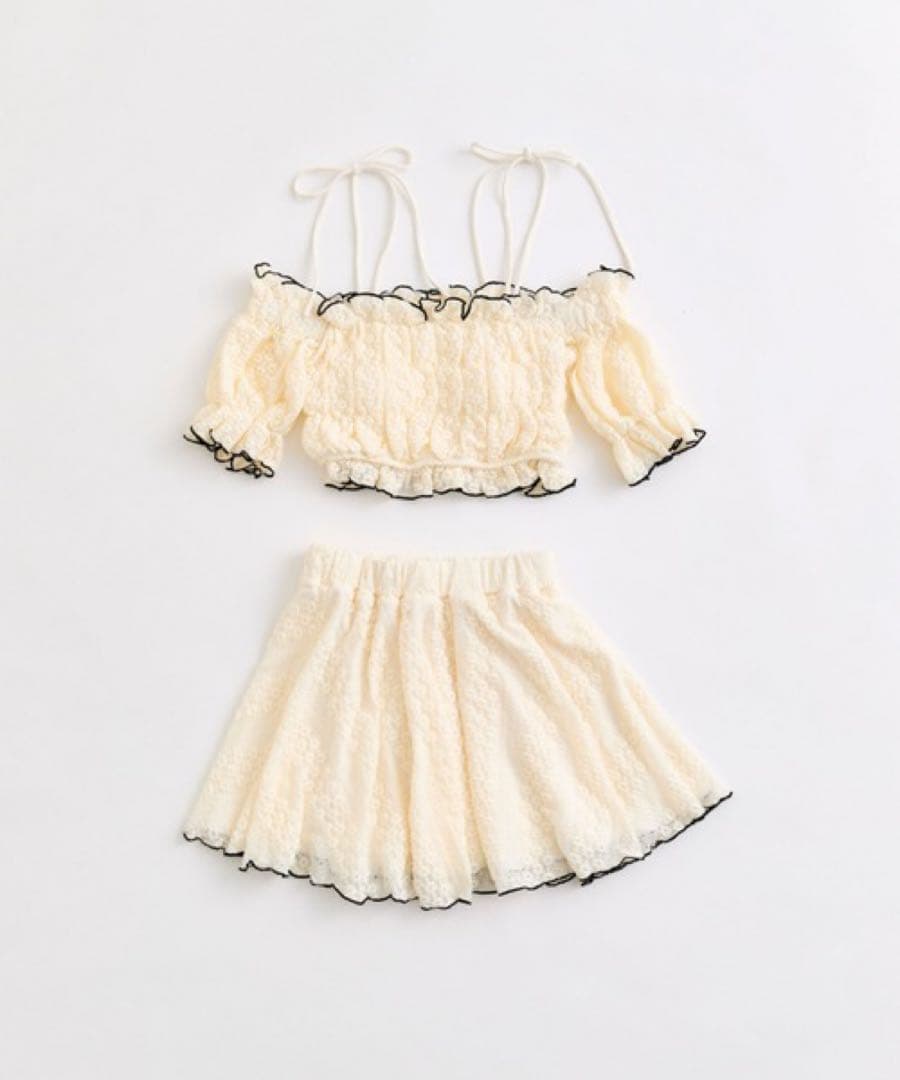 OLIVE des OLIVE レースシャーリング swim wear