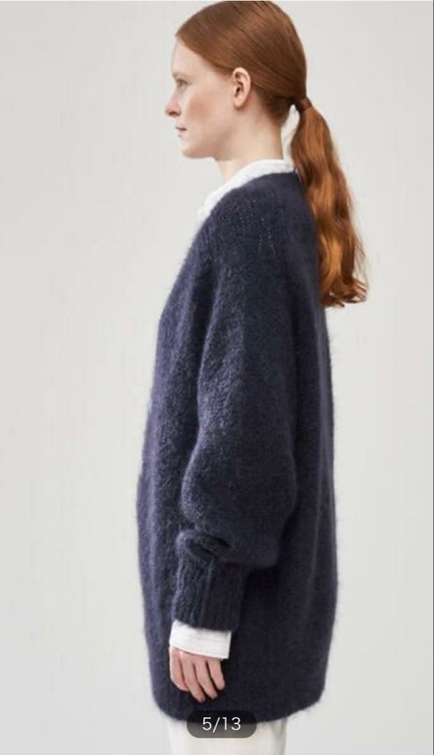 【ギャルリーヴィー】キッドモヘヤ Vネックカーディガン　日本製