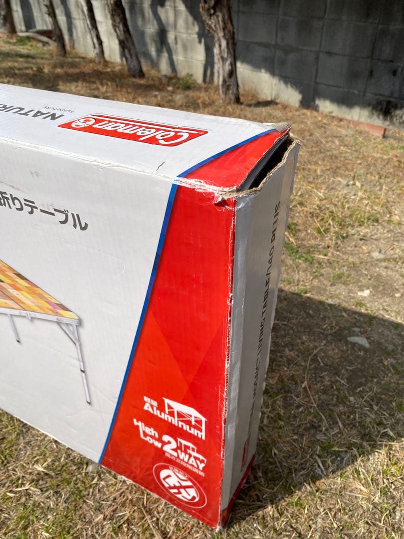 【mamechiyo】コールマン ナチュラルモザイクリビングテーブル