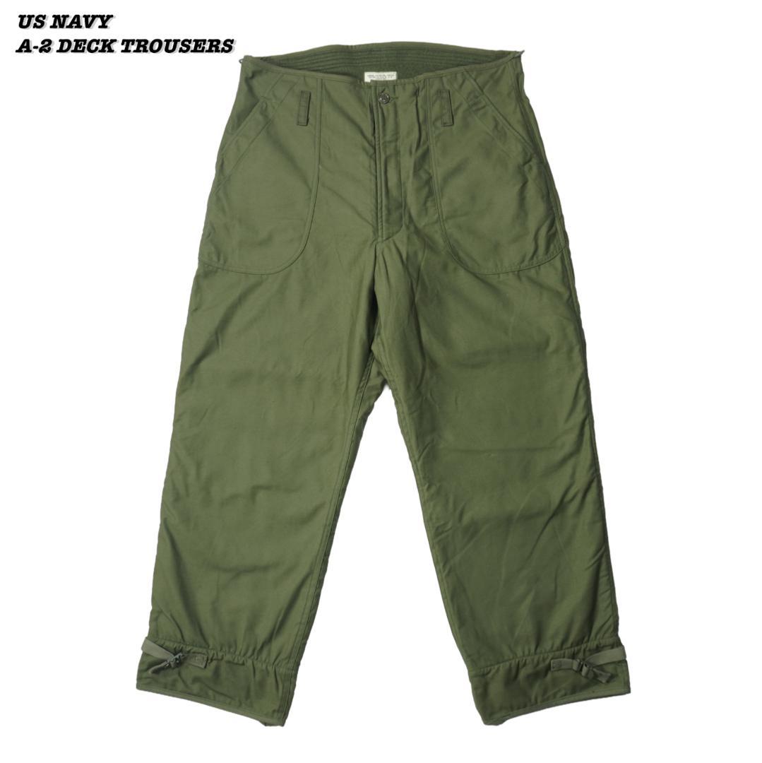 パンツ US NAVY A-2 DECK TROUSERS LARGE MIL25040