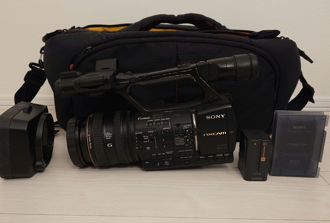 HXR-NX5J ワイコン　バッテリー　フラッシュメモリ　カメラバッグ付き