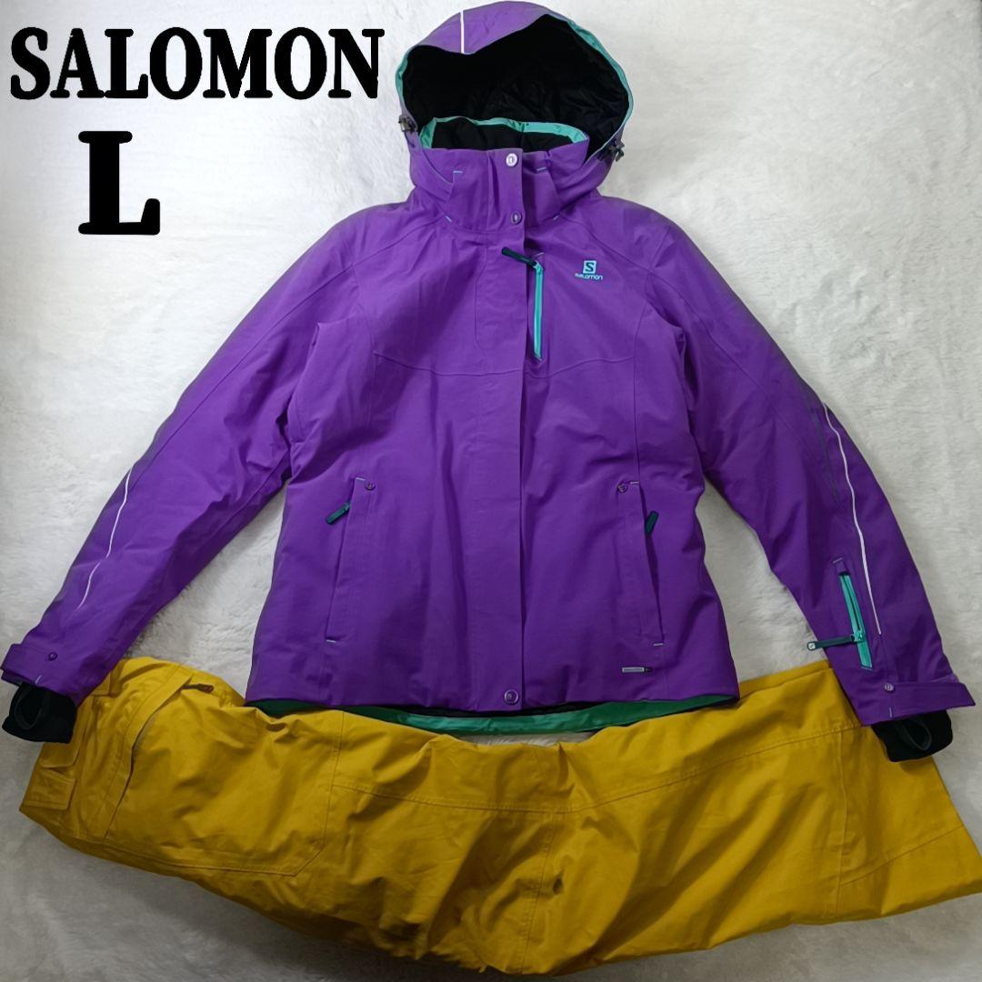 良品✨SALOMON スノーボード ウェア スキー 上下 セットアップ L
