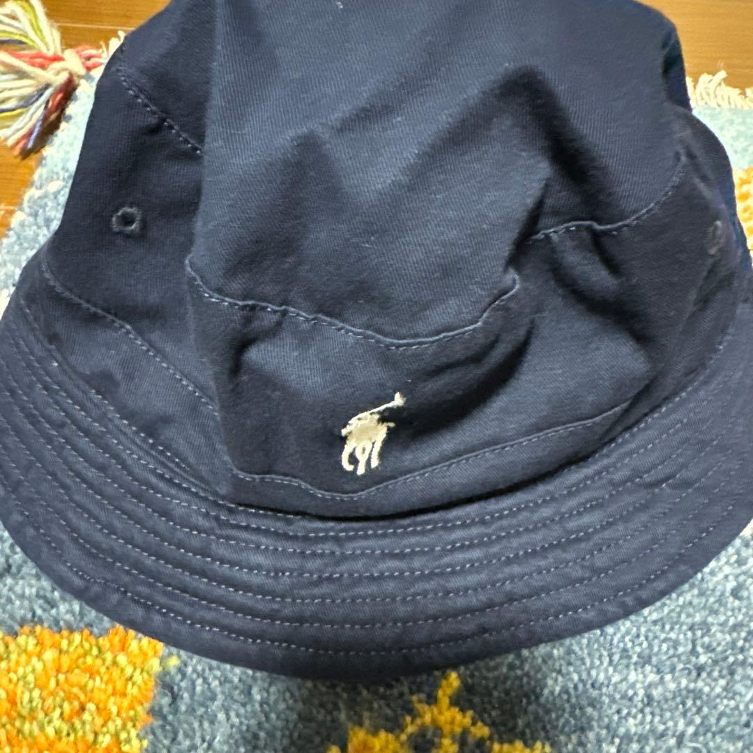 POLOラルフローレン リバーシブル パッチワーク バケットハット M 58cm
