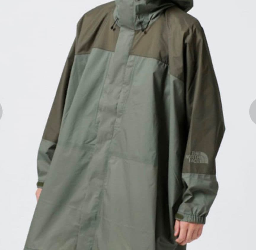美品！ノースフェイス　タグアンポンチョ　Mサイズ　カーキ　グリーン　ニュートープ
