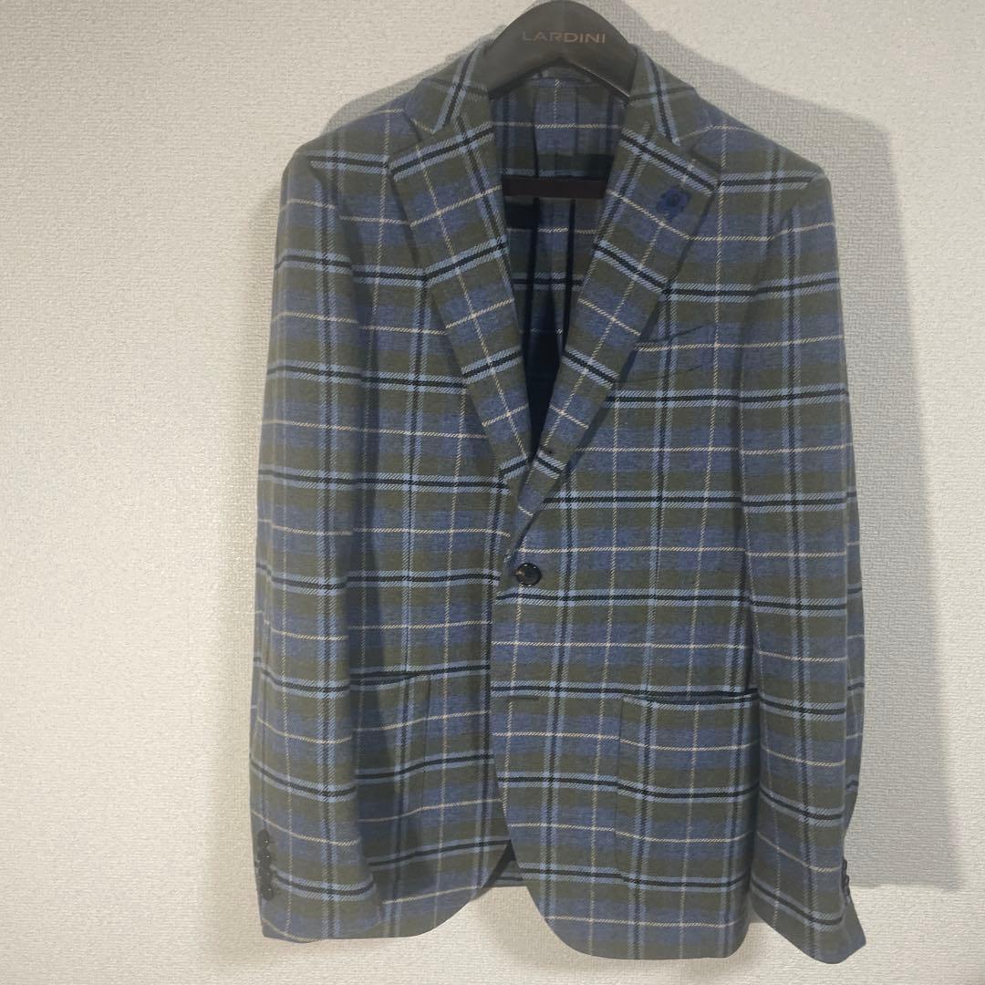 LARDINI テーラードジャケット グレー・ブルー