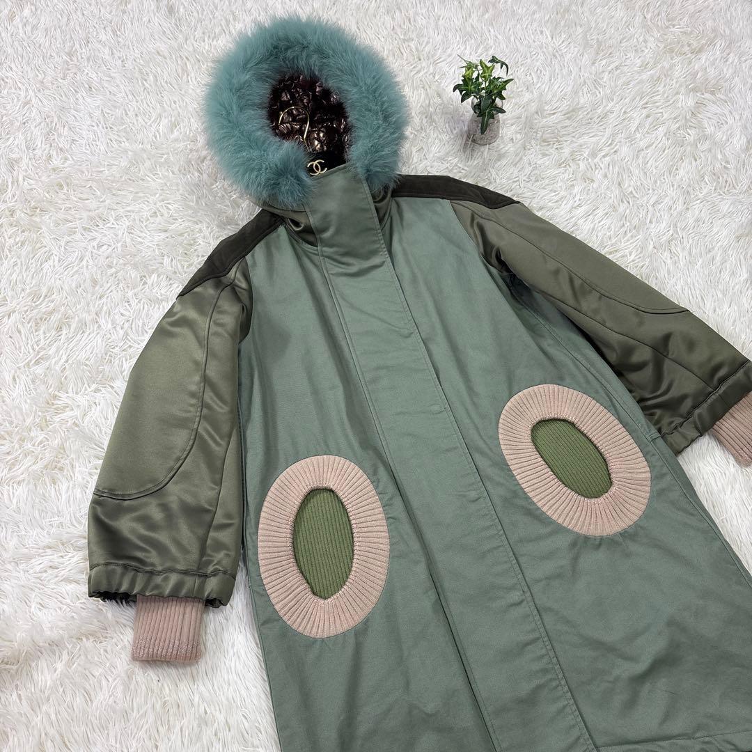 ツモリチサト　モッズコート　アマモール　フォックスファー　キルティングライナー