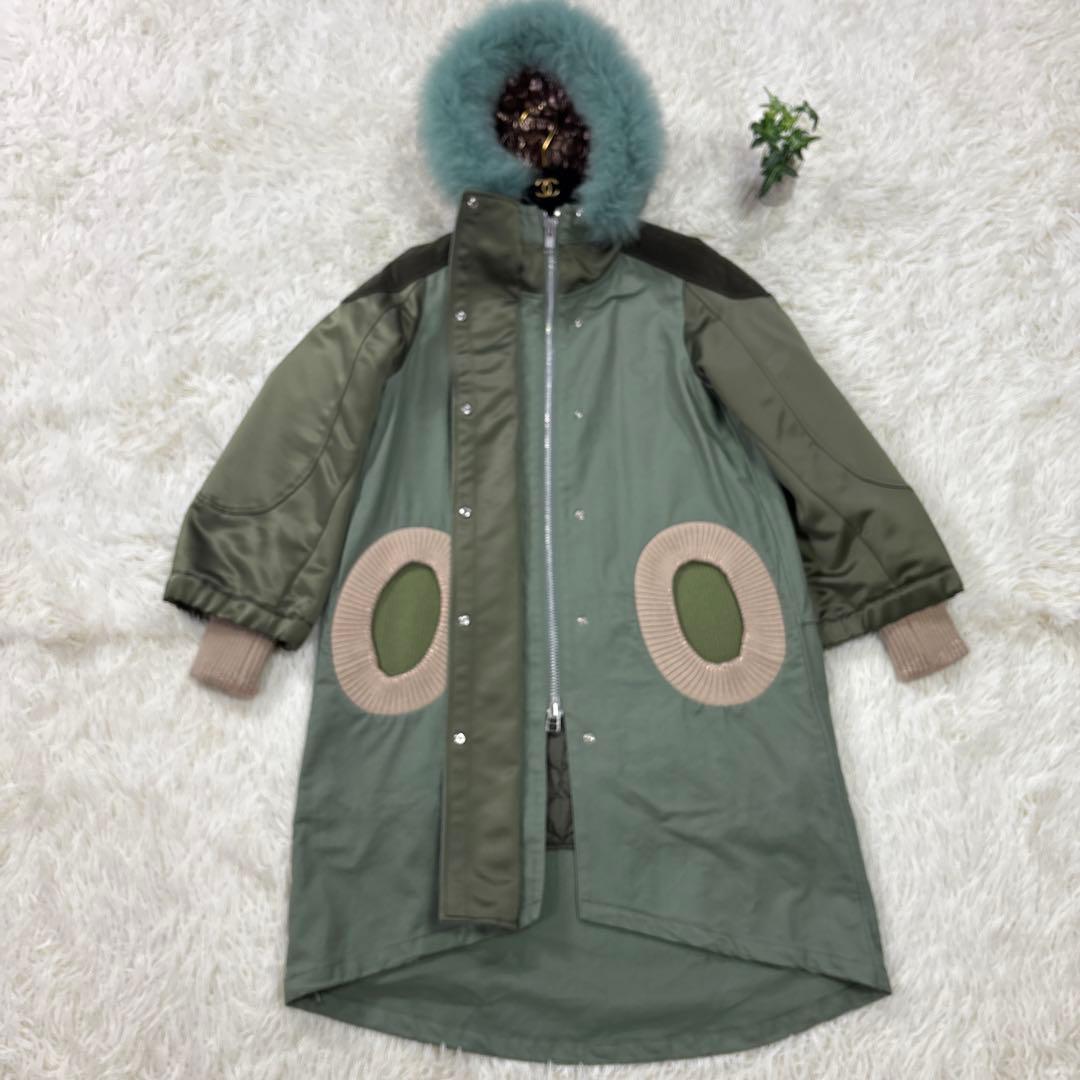 ツモリチサト　モッズコート　アマモール　フォックスファー　キルティングライナー