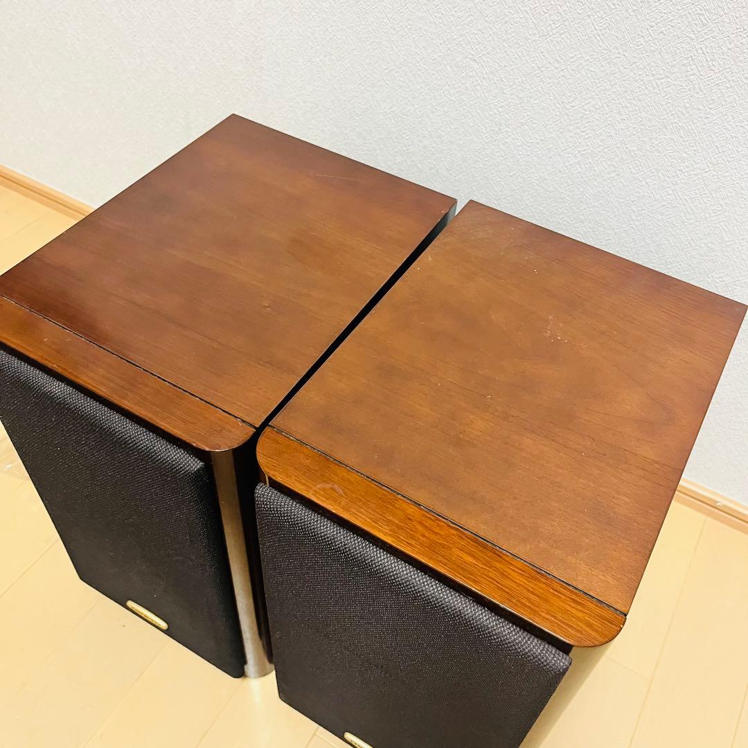 ONKYO D-202AX ダークウッド スピーカー 2台ケーブルセット