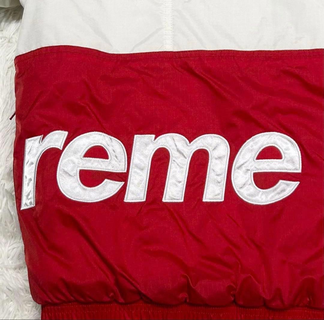 【人気】シュプリーム Sideline Side Logo Parka 赤 L