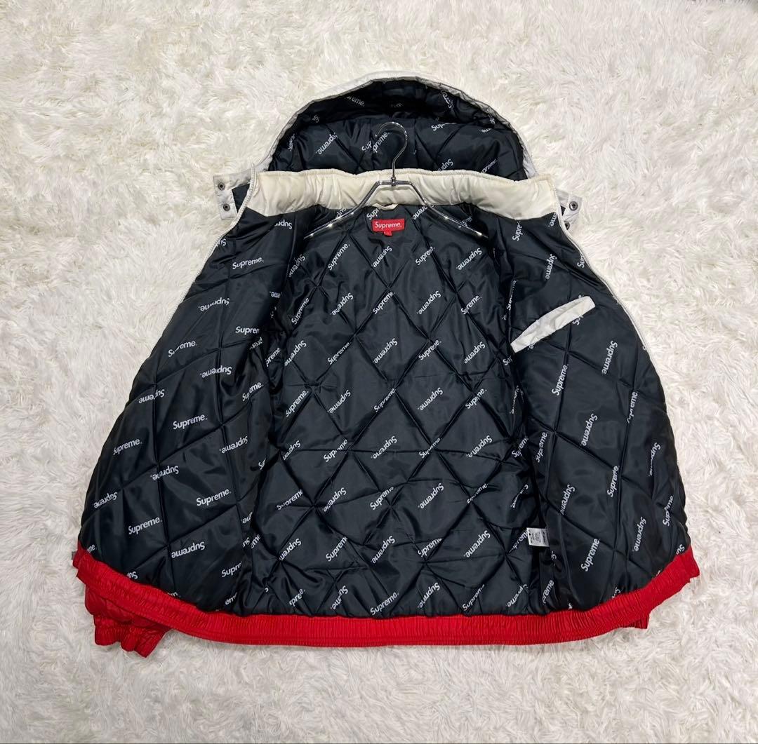 【人気】シュプリーム Sideline Side Logo Parka 赤 L