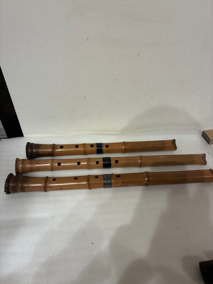 q*i様 尺八 在銘 郭山 和楽器 木管楽器 ３点 まとめ売り【ジャンク】