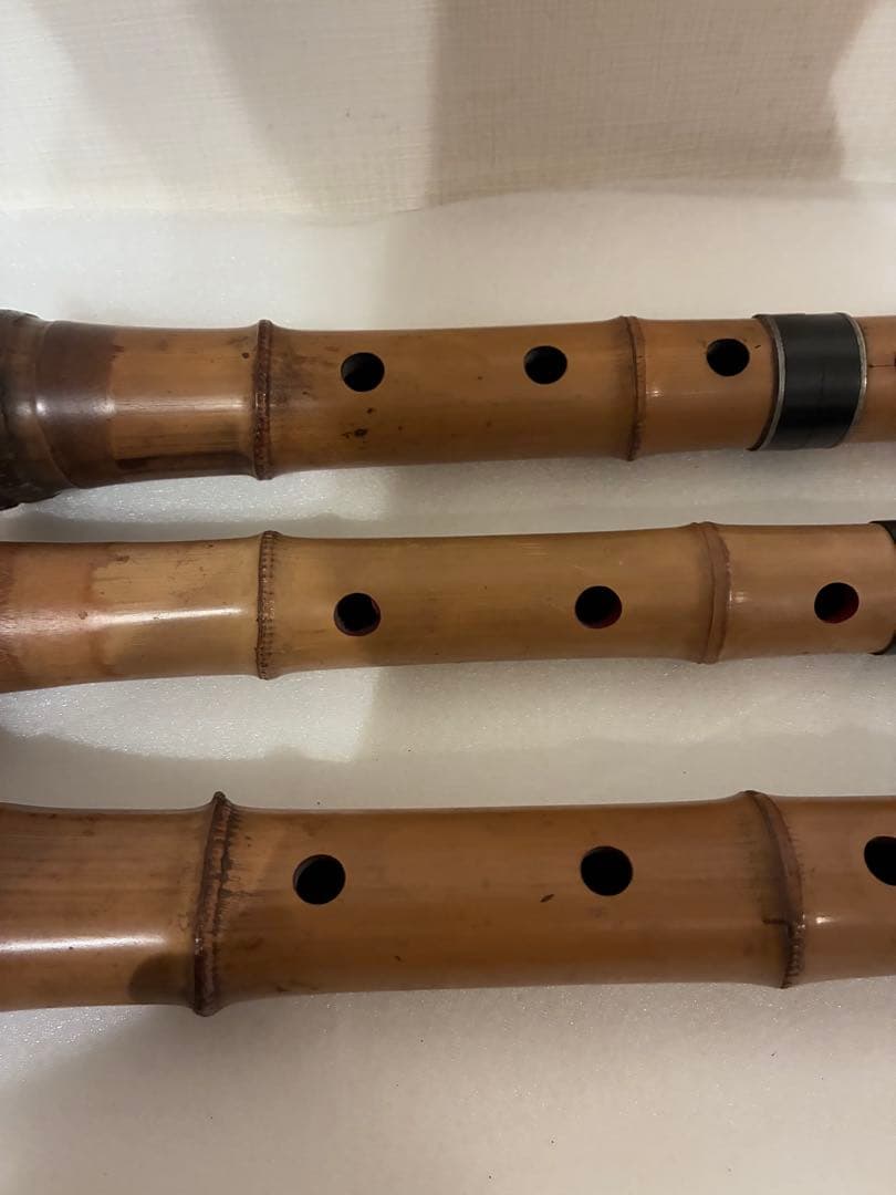 q*i様 尺八 在銘 郭山 和楽器 木管楽器 ３点 まとめ売り【ジャンク】