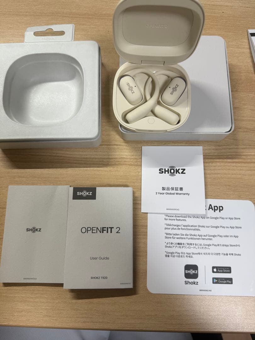 SHOKZ Openfit2 ショックス オープンフィットツー ベージュ