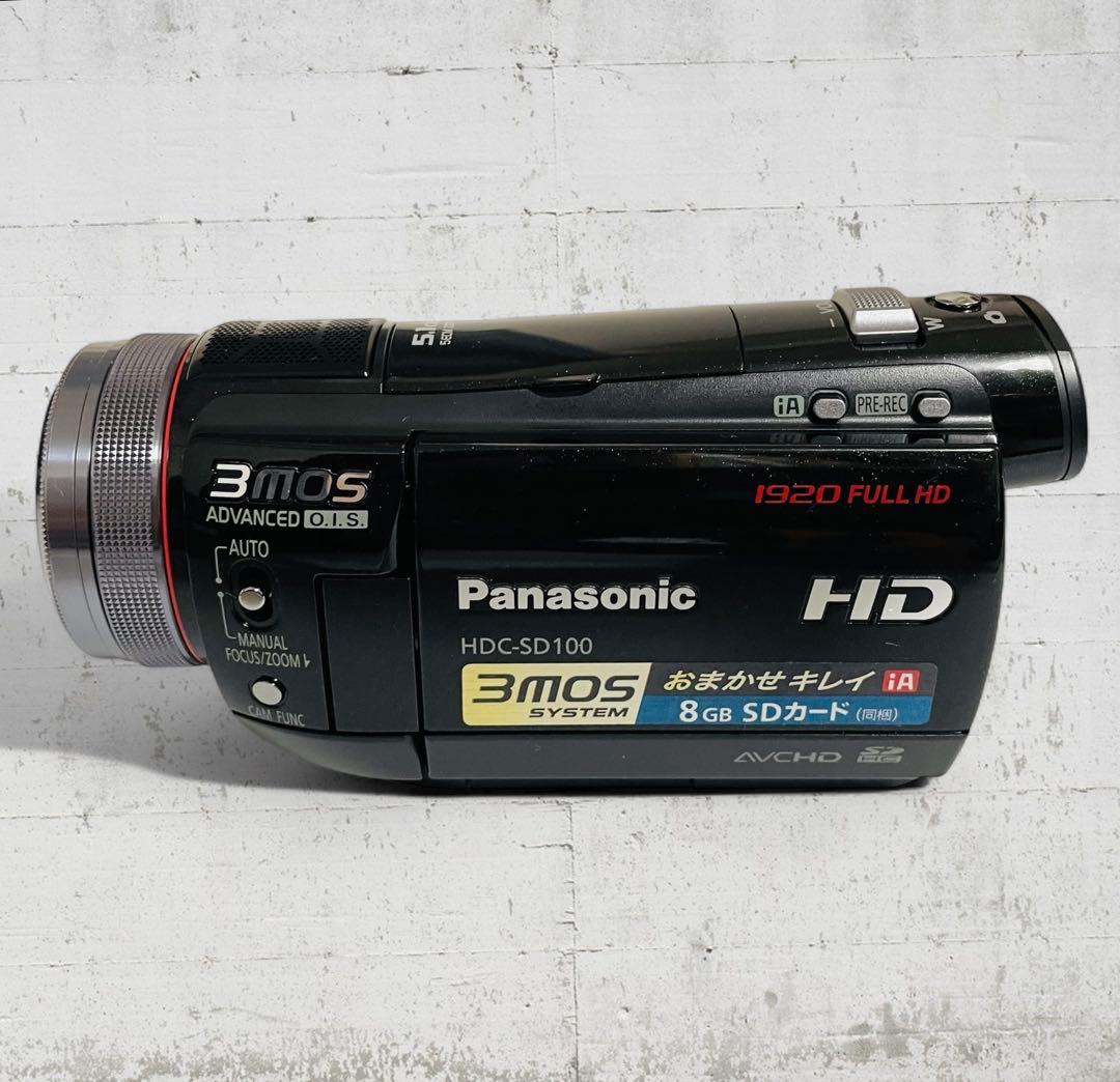 （美品） Panasonic HDC-SD100 ビデオカメラ ブラック色