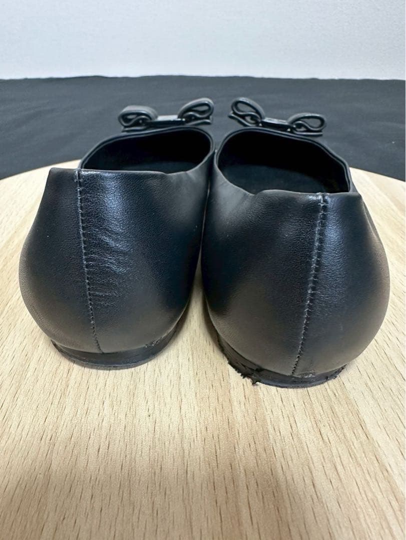 【最終整理】FERRAGAMO フェラガモ フラットシューズ 黒　25㎝