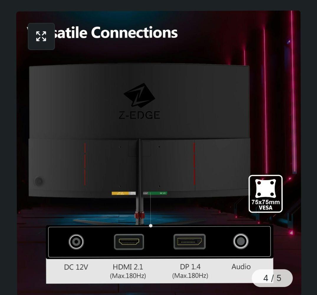 Z-EDGE UG24 カーブドディスプレイ 本体