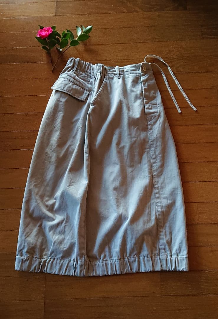 45R☆チノのチーゴスカート/サンドベージュ♪