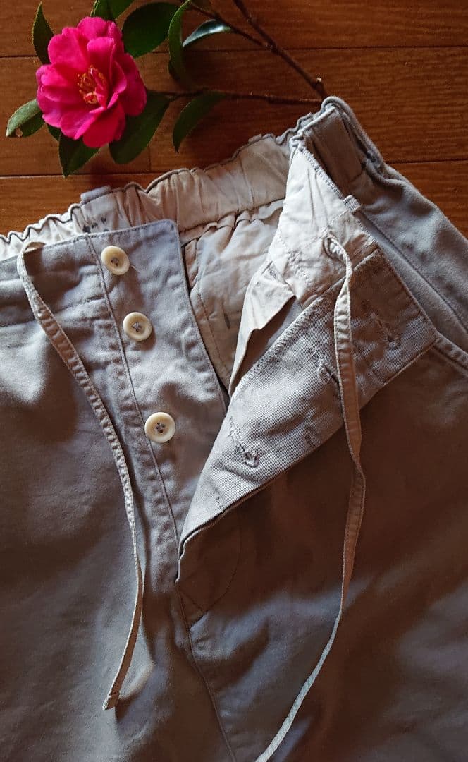 45R☆チノのチーゴスカート/サンドベージュ♪