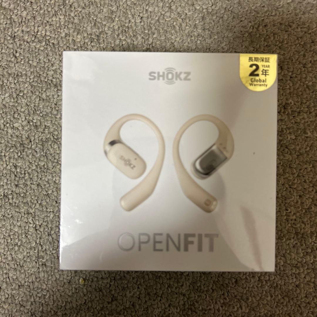 【新品未開封】Shokz OpenFit オープンイヤー型イヤホン　ベージュ