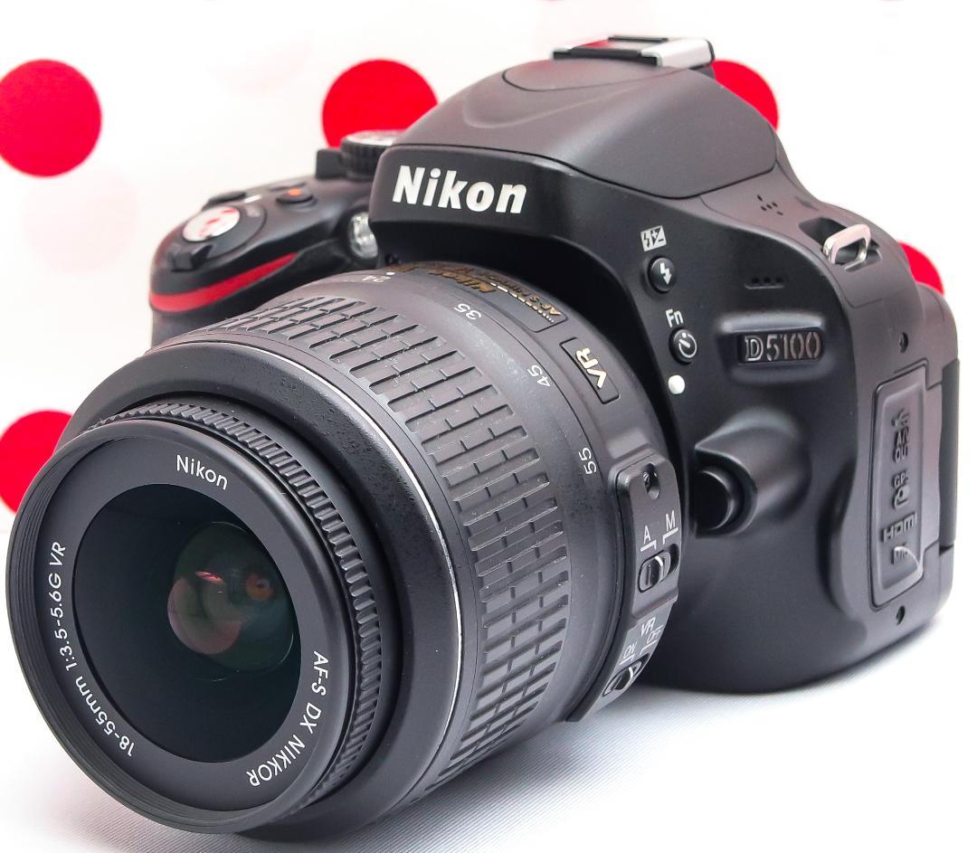 ニコン Nikon D5100❤スマホ転送OK❤一眼レフカメラ❤自撮りができる