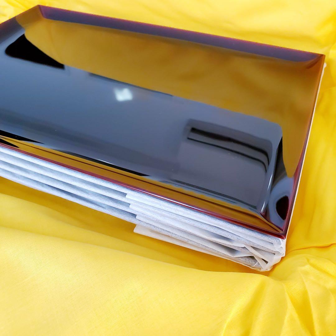 【新品未使用】点心盆　5客　溜塗　輪島塗　慶塚　トレー