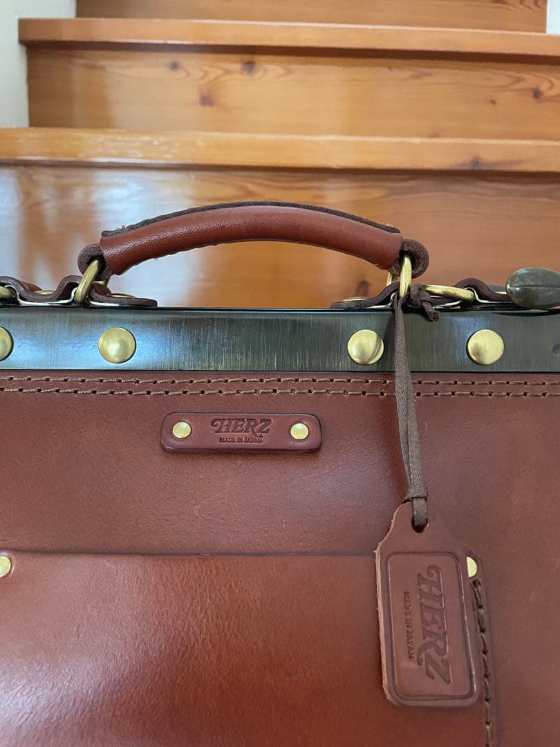 HERZ 2wayガレージミニボストンバッグ ブラウン