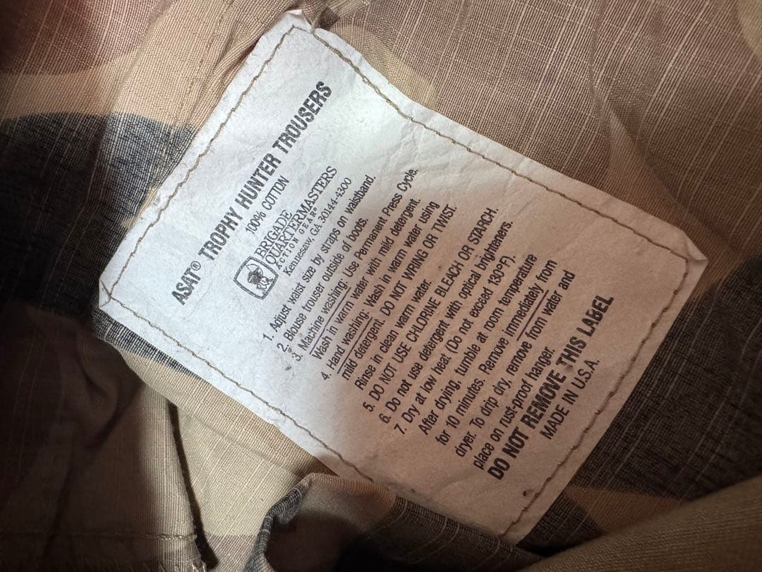 激レア90s ASAT USA製 トライバルカモ カーゴパンツ