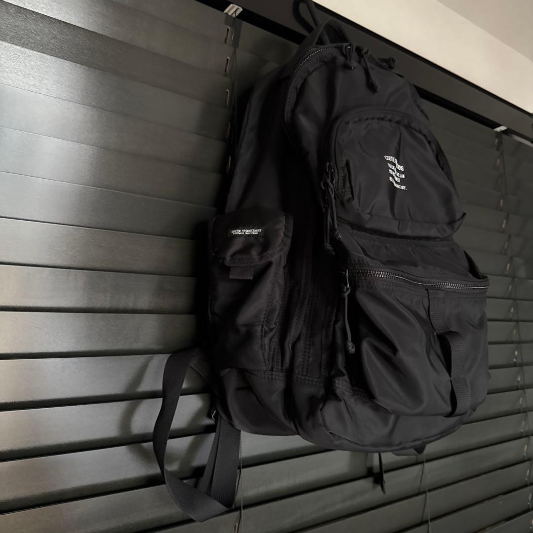 COOTIE ブラックナイロンリュック 多ポケット