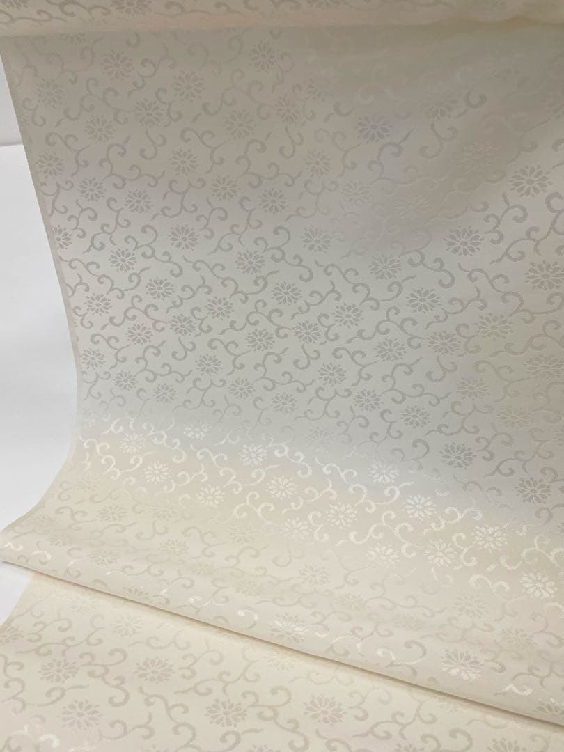 長襦袢 ゑり萬 紋意匠 菊唐草 正絹 反物