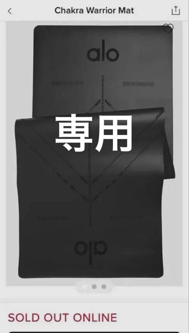 【専用】Alo Yoga/ Chakra Warrior Mat