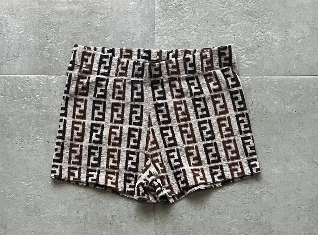 FENDI フェンディ　ショートパンツ　ズッカ柄　コットン　レディース