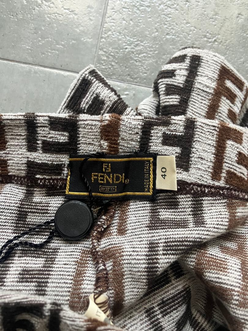 FENDI フェンディ　ショートパンツ　ズッカ柄　コットン　レディース