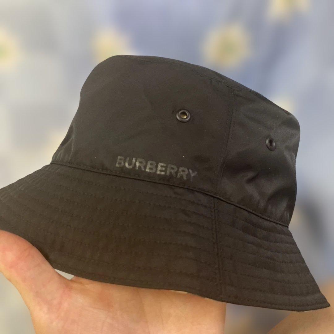 【美品】BURBERRY バケットハット XL リバーシブル　 ブラック