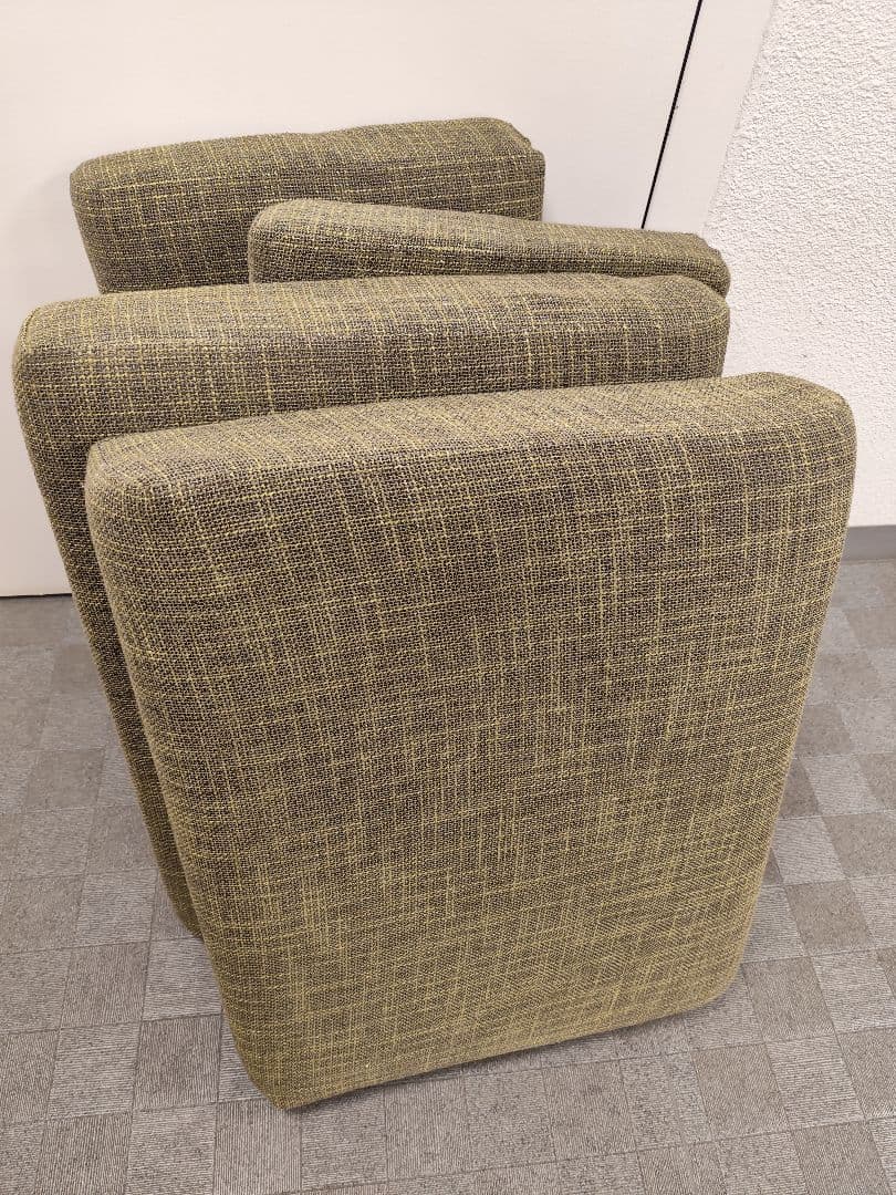 【関東圏限定】北欧風3人掛けソファ 天然木フレーム モダン