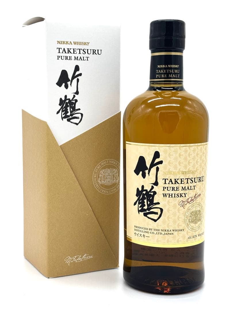 【新品】竹鶴 ピュアモルトウイスキー 43%
