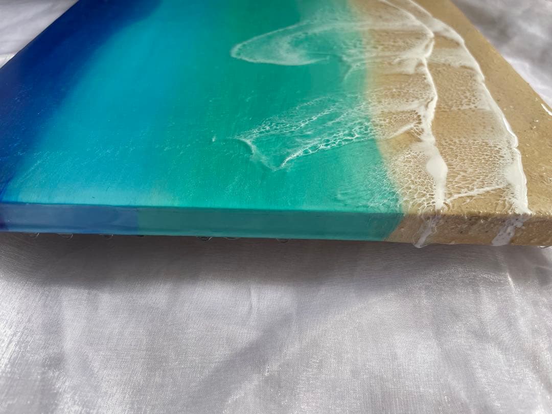 グラデーション　オーシャンレジン　アートパネル　NO7