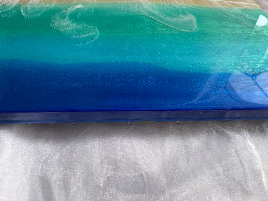 グラデーション　オーシャンレジン　アートパネル　NO7