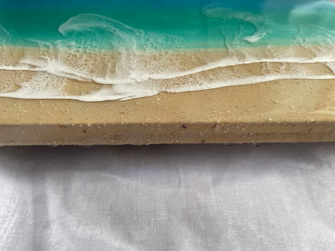 グラデーション　オーシャンレジン　アートパネル　NO7