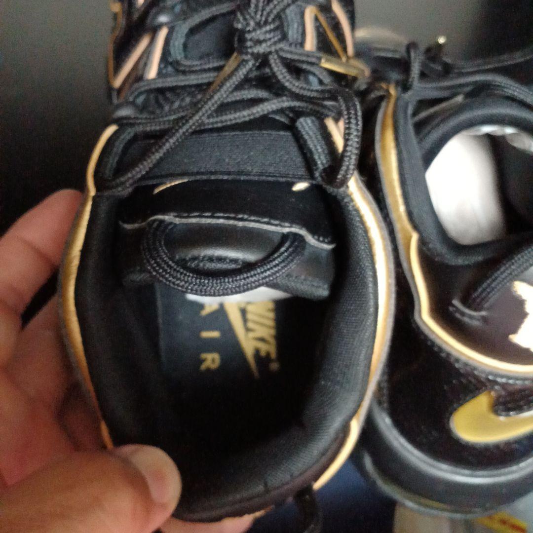 Nike ブラック/ゴールドエアモアアップテンポフランス