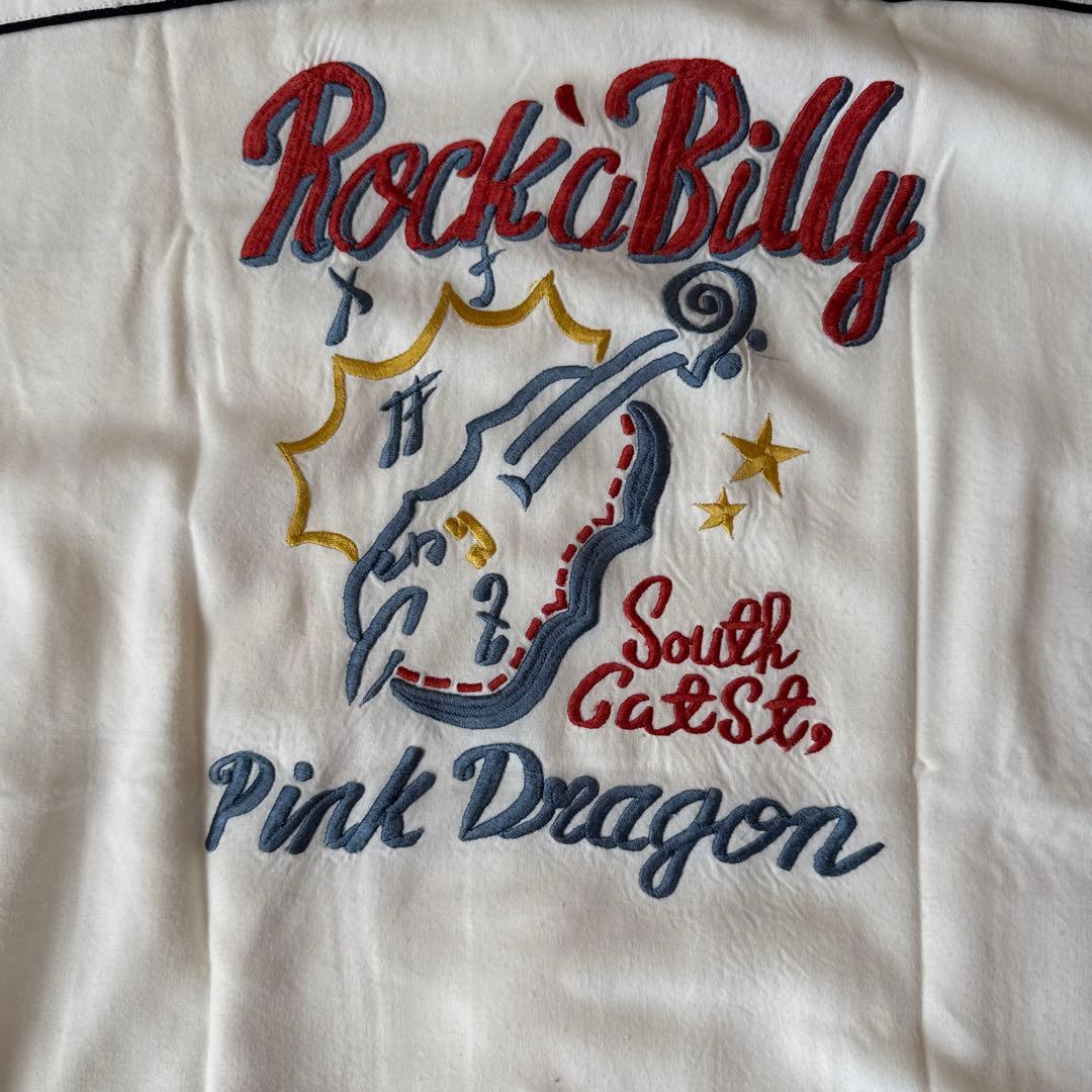Pink Dragon Rockabilly シャツ　ボウリングシャツ