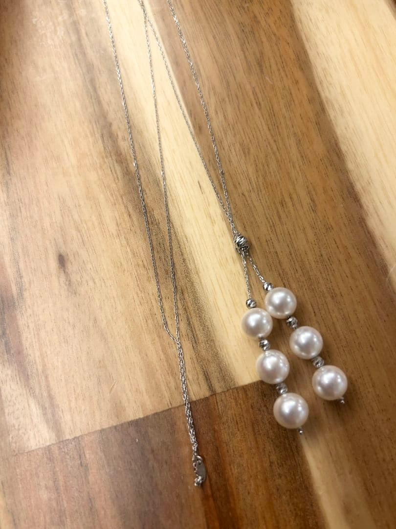 K18WG アコヤ真珠　ネックレス　アクセサリー　パール　天然