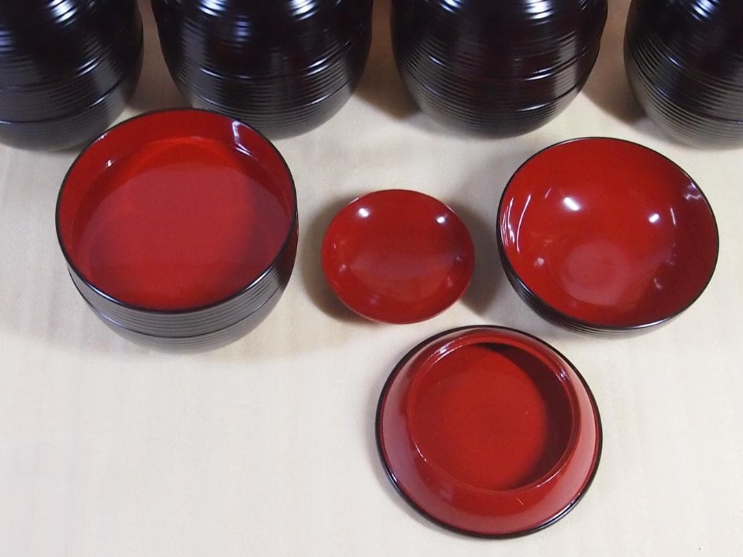 【未使用】信玄弁当 5客 夏目天平堂造 弁当箱 漆器/食器 行楽/行事/イベント