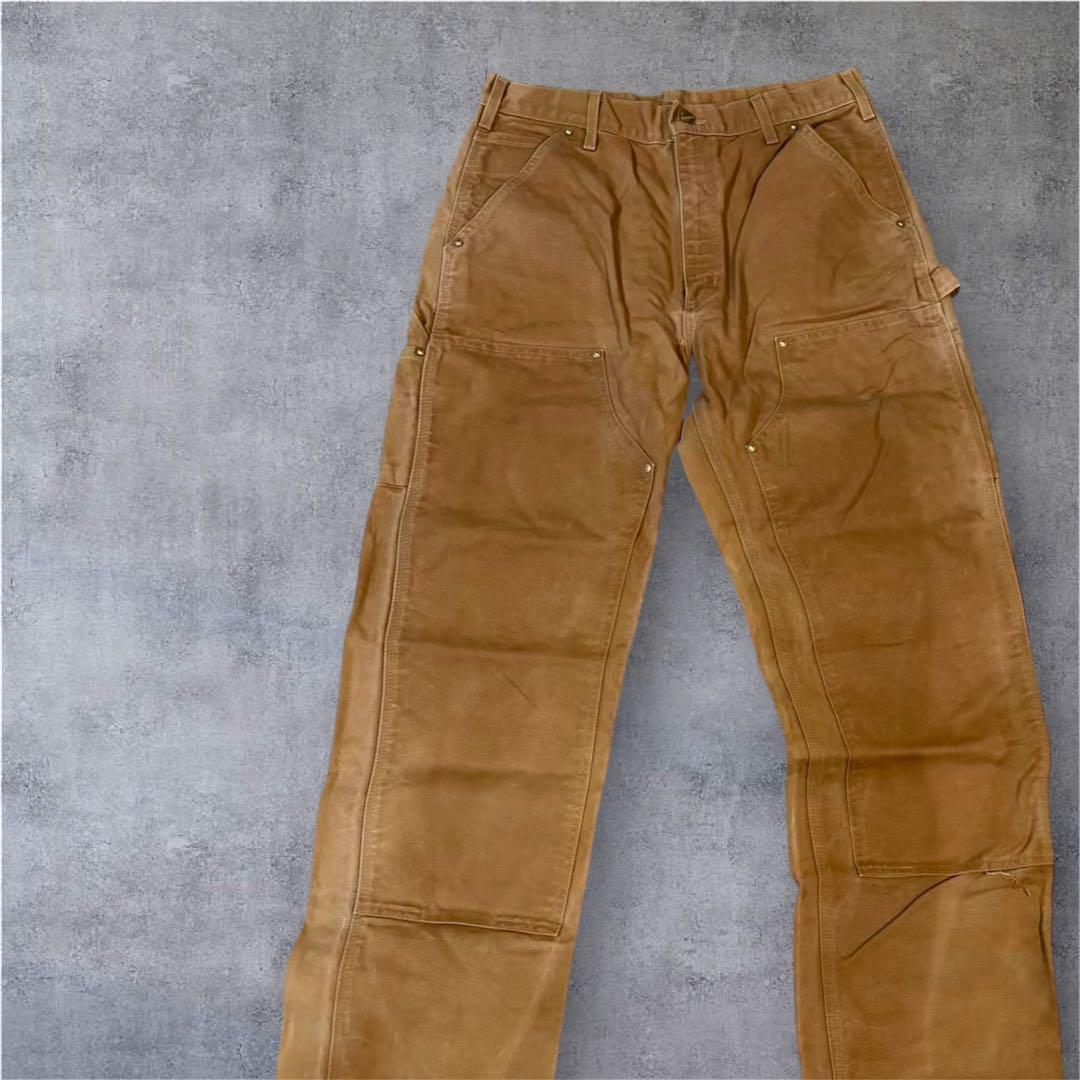 369 Carhartt B01 ダブルニー USA製 キャメル フェード